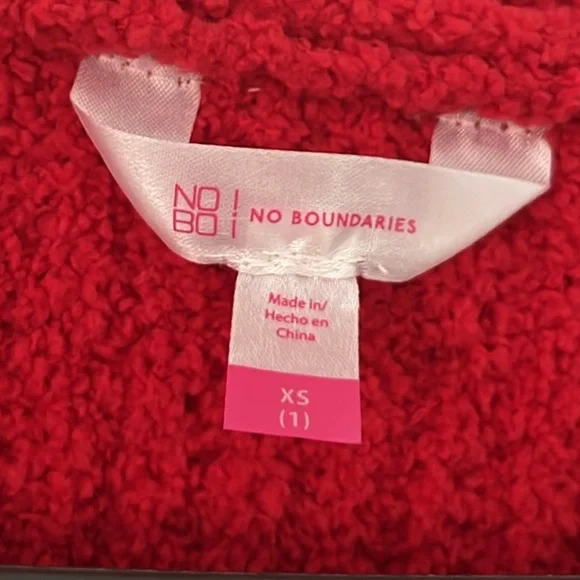 NO BOUNDARIES Red Rhinestone Button Cardigan Sweater XS - Picture 10 of 12